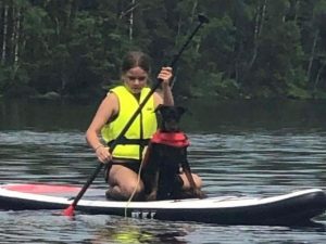 SUP - STAND UP PADDLE BOARD MED HUND, 13-18 ÅR
